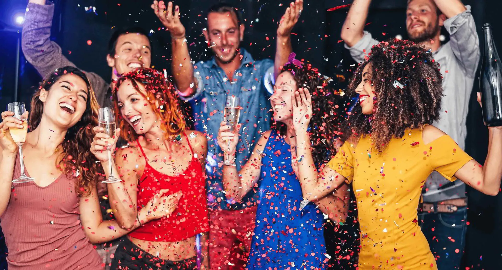 High-energy celebration captured at the Spartacus open-air photo booth