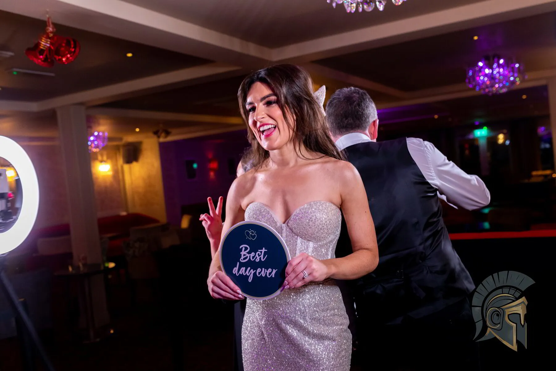 Guests viewing and sharing instant digital photo booth captures on their smartphones